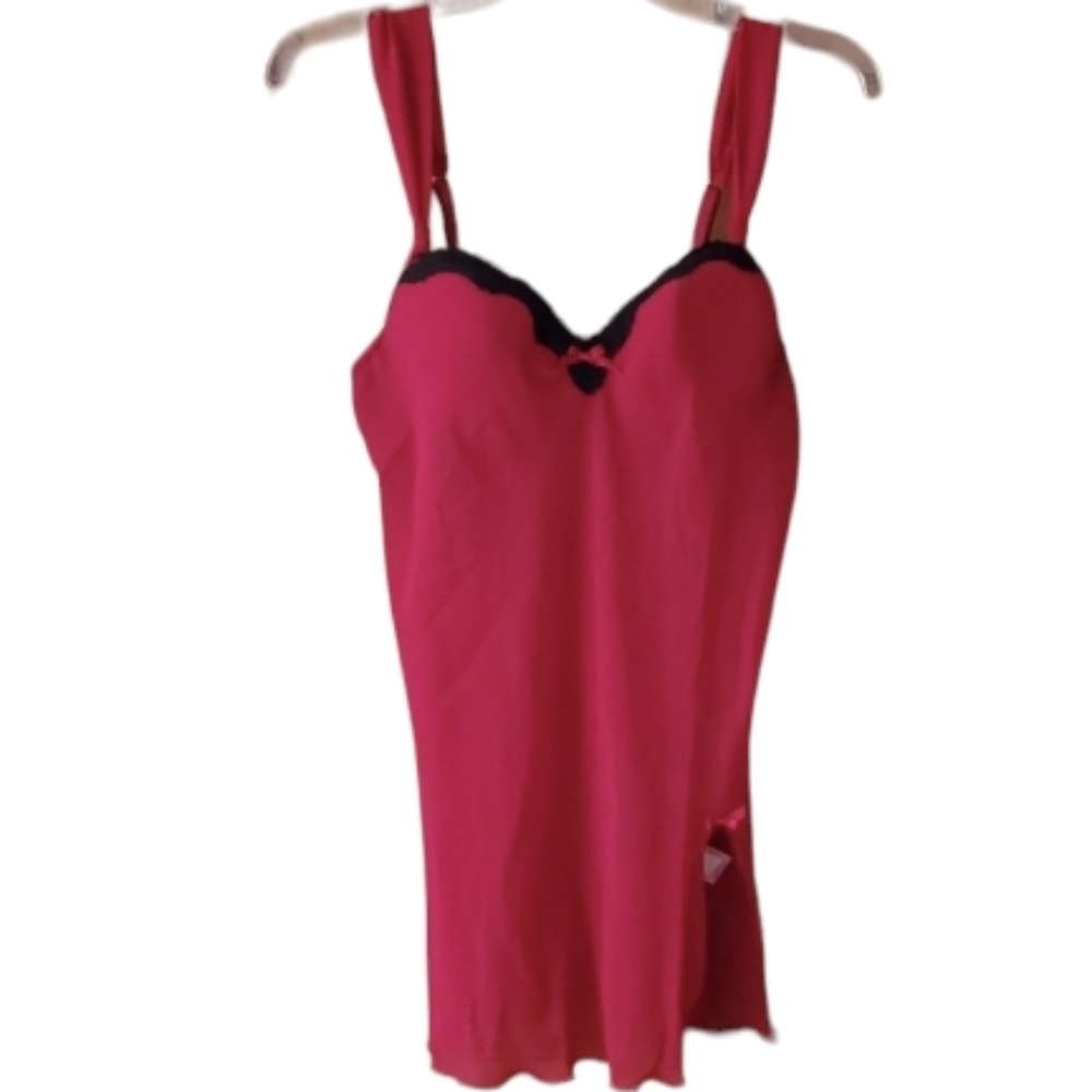 Apt. 9 Womans Red Sheer Lingerie‎ Nightgown Outfit Size Large